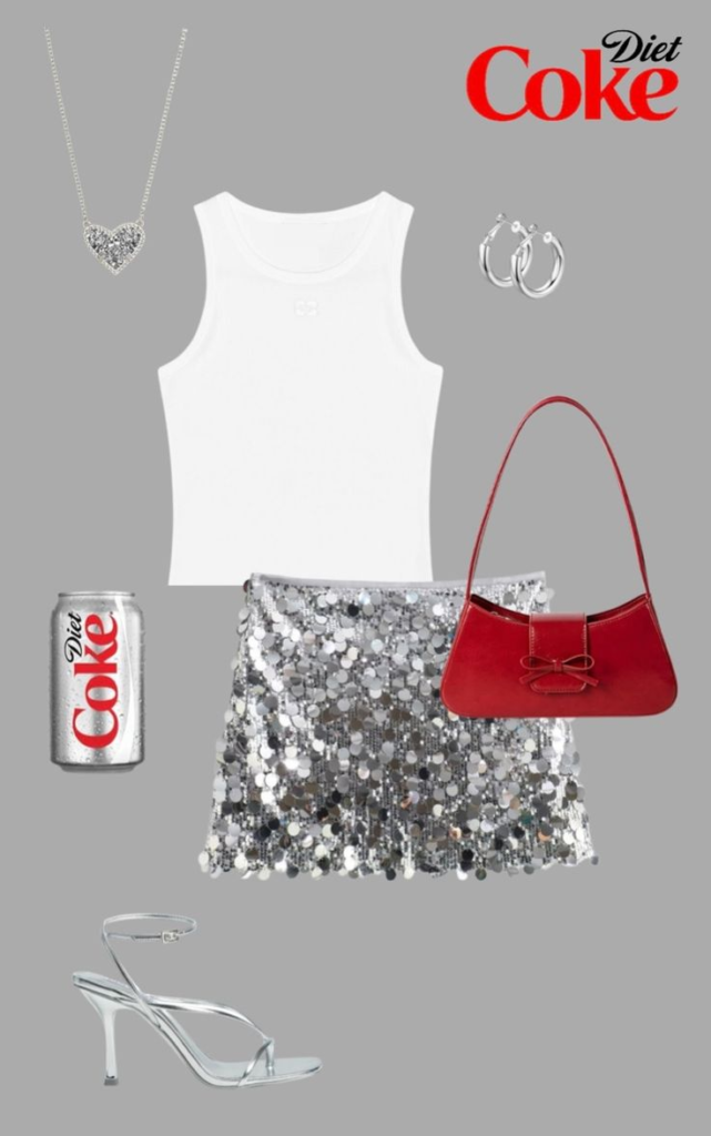 Image of an outfit inspired by Diet Coke