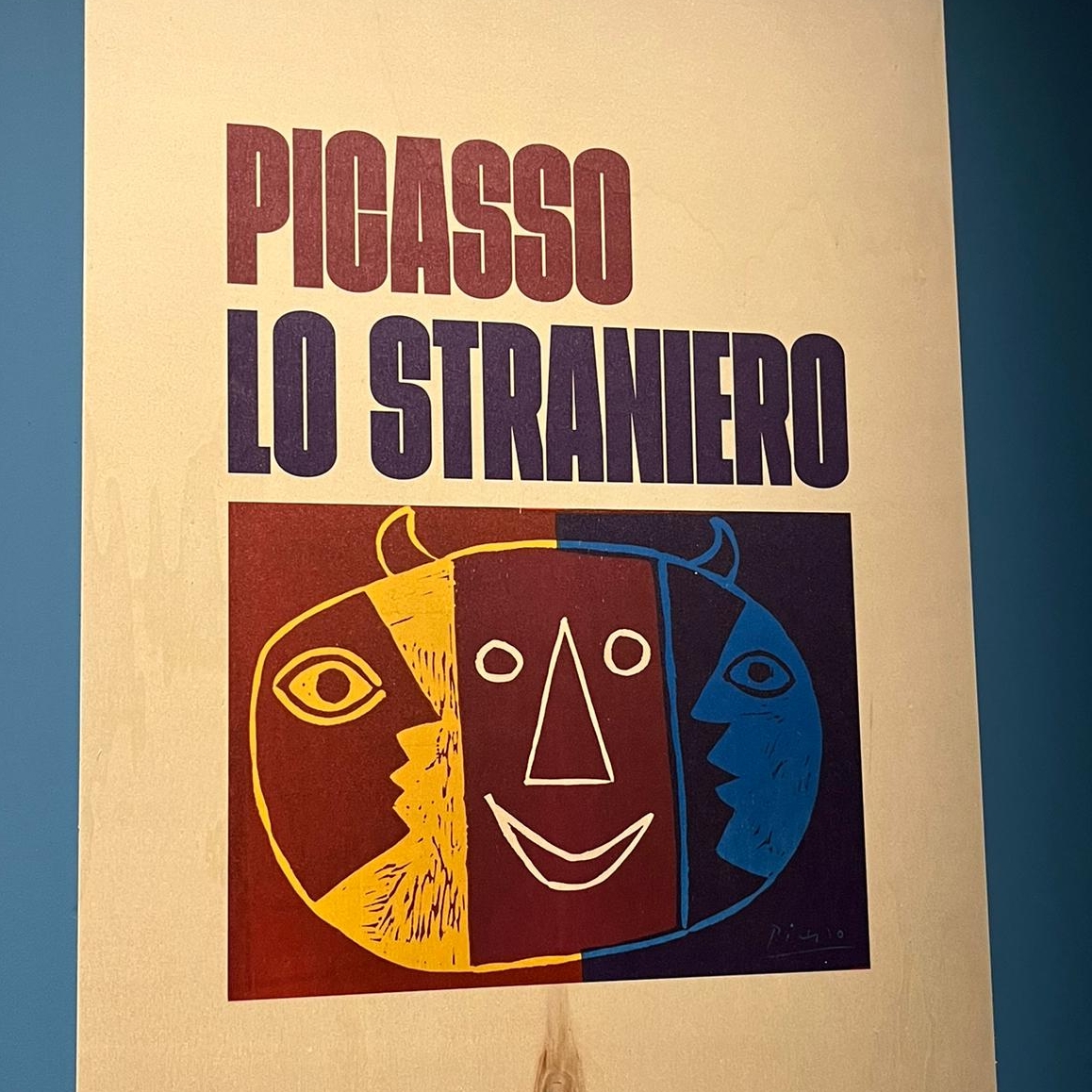 Poster for Pablo Picasso's exhibition at Palazzo Real