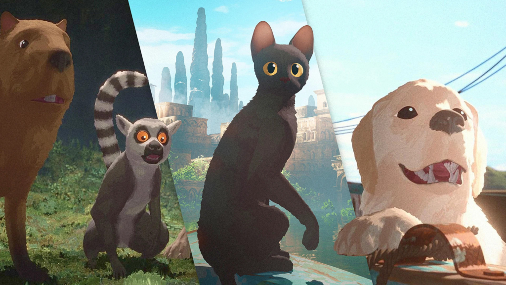 The animated feature tells the story of a black cat, a dog, a capybara, a lemur and a bird