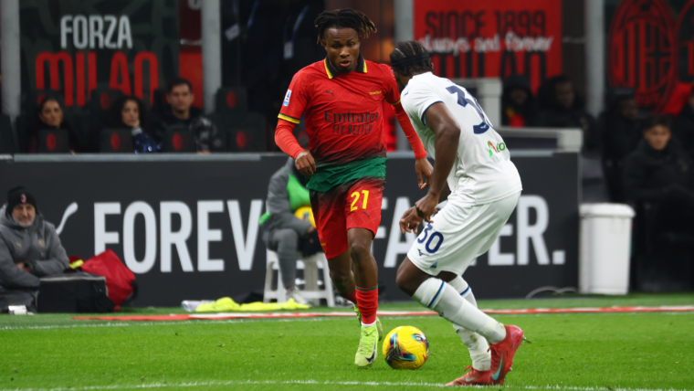 Chukwueze during Milan-Lazio